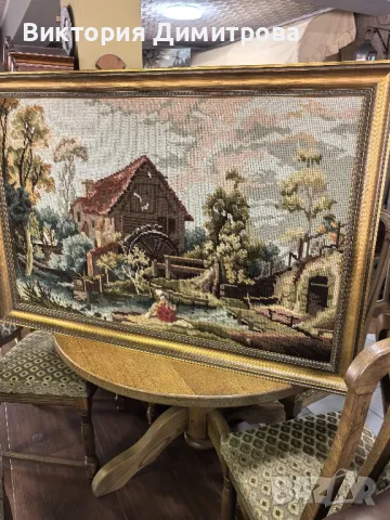Гоблен "Воденицата" - голям размер, снимка 2 - Гоблени - 50312688