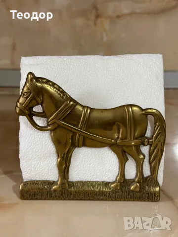 Бронзов салфетник, снимка 2 - Декорация за дома - 49990624