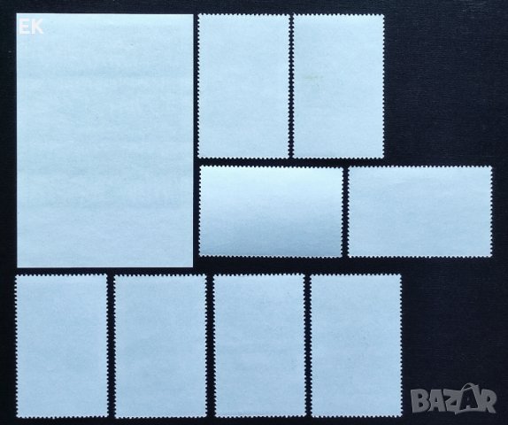 Албания, 1975 г. - чиста серия и блок, изкуство, 4*11, снимка 2 - Филателия - 42568735