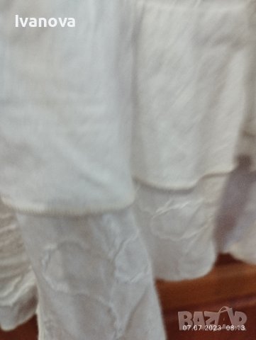 Продавам памучна пола цвят екрю, снимка 2 - Поли - 41474478