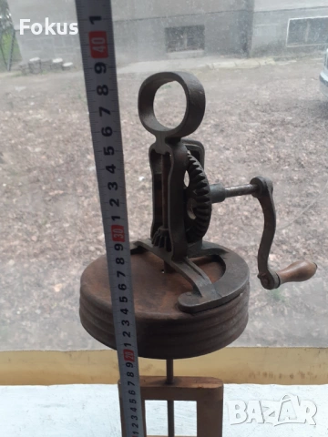 Стар възрожденски уред бъркалка за масло сметана, снимка 7 - Антикварни и старинни предмети - 53430726