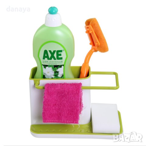 1932 Органайзер за кухня баня разпределител за мивка поставка за гъбички веро прибори, снимка 5 - Органайзери - 41397145