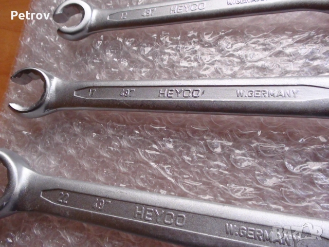 HEYCO No.497 - MADE IN GERMANY - ORIGINAL HEYCO - 5 броя ЧИСТО НОВИ PROFI Ключове за Маркучи 8-24 mm, снимка 4 - Ключове - 52241819