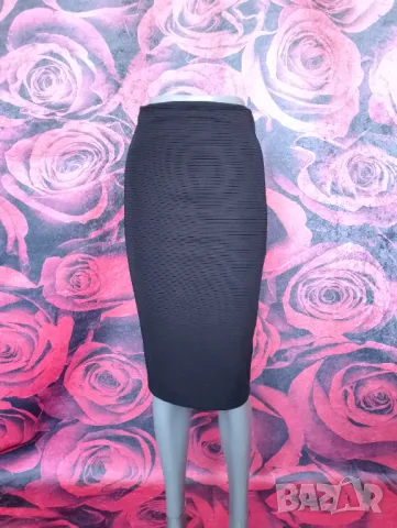 H&M Черна пола молив до коляното С , снимка 1