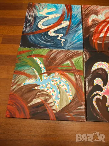 Абстрактни картини лот , снимка 3 - Картини - 48325543