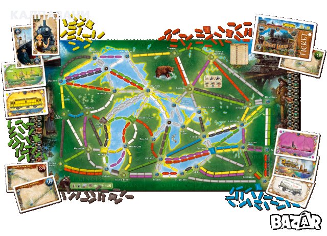 Ticket to Ride - Rails & Sails Настолна игра , снимка 5 - Игри и пъзели - 34215852