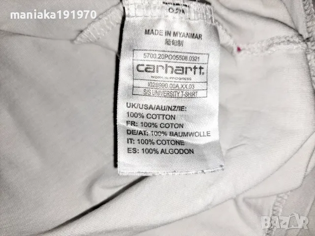 Carhartt Work in Progress University T-Shirt (M) мъжка тениска , снимка 6 - Тениски - 50214468