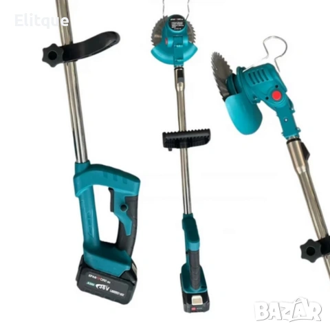 Акумулаторен комплект 3в1 – тример, ножица и резачка с 3 батерии 36V/8Ah, снимка 8 - Други инструменти - 53338133