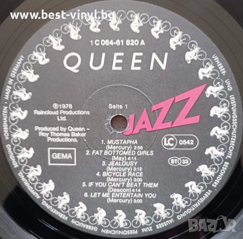 Грамофонна Плоча (Queen - Jazz), снимка 5 - Грамофонни плочи - 52682777
