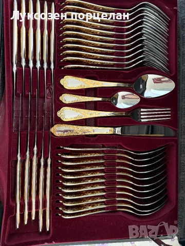 Комплект прибори за хранене SOLINGEN – EBEL Gold Collection – 70 части., снимка 2 - Прибори за хранене, готвене и сервиране - 53782192