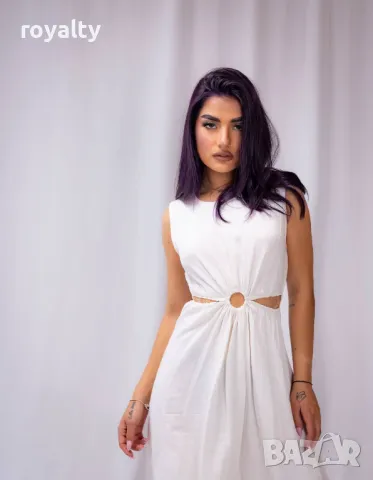 Бяла дамска рокля , снимка 3 - Рокли - 49549610