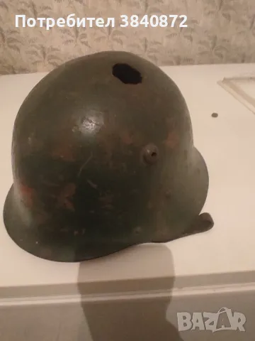 военна каска от първата или втората световна война, снимка 4 - Антикварни и старинни предмети - 48774516