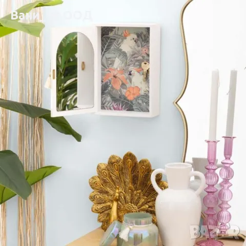 Кутия за ключове с огледало, снимка 4 - Декорация за дома - 49146390