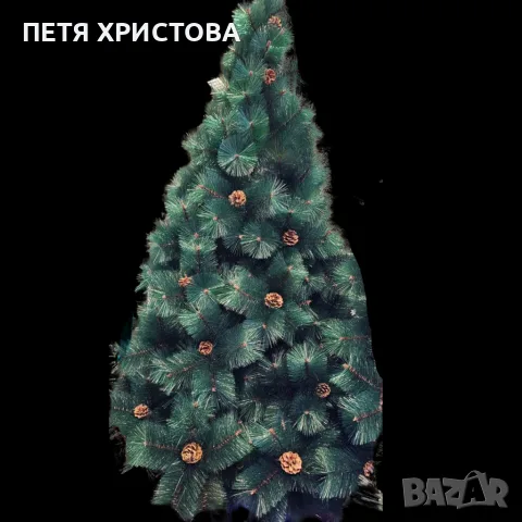 Елха естествено зелена с шишарки, снимка 8 - Декорация за дома - 56221974