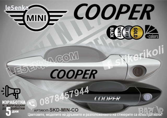 Mini COOPER стикери дръжки SKD-MIN-COO