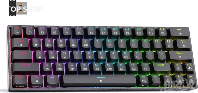 TMKB T63 механична клавиатура с Blue Switch, Bluetooth / 2.4G