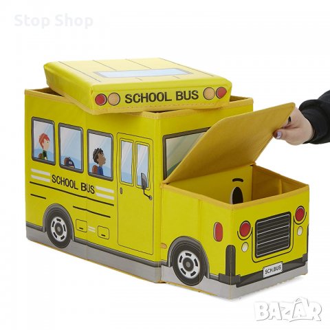 Детски автобус за игра сгъваема табуретка, снимка 4 - Мебели за детската стая - 40121751
