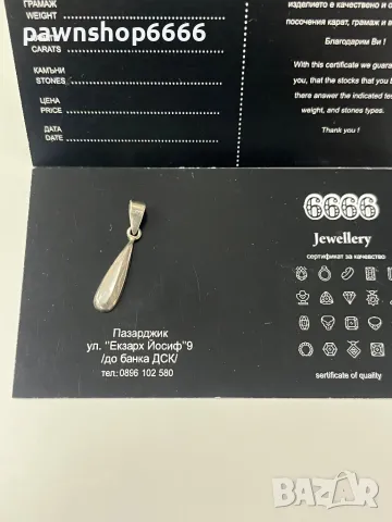 Сребърна висулка 925, снимка 2 - Колиета, медальони, синджири - 49313260