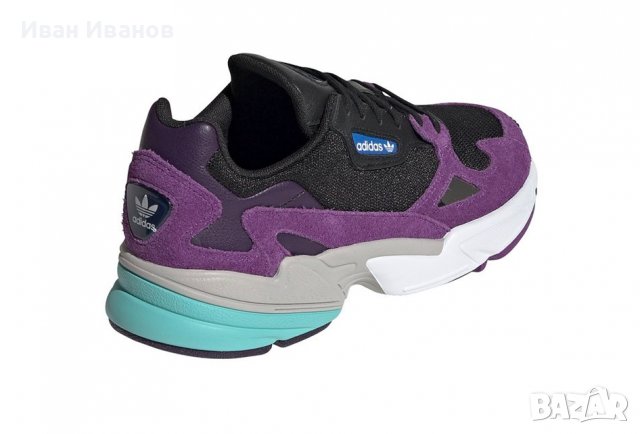 оригинални маратонки Adidas  Falcon Black Purple  номер 41-41,5, снимка 7 - Маратонки - 39989875