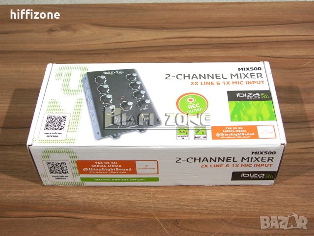  Пулт Ibiza mix500 , снимка 2 - Ресийвъри, усилватели, смесителни пултове - 44414803