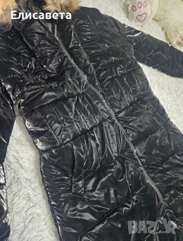 Дамско зимно дълго яке с естествен пух , снимка 12 - Якета - 43870854