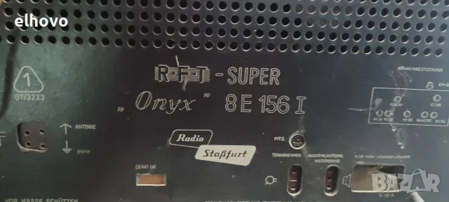 Старо лампово радио Stabfurt RFT, снимка 3 - Други ценни предмети - 56114195