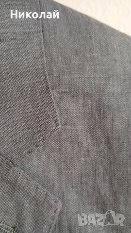 Мъжки костюм 100% лен + подарък, снимка 3 - Костюми - 53604922