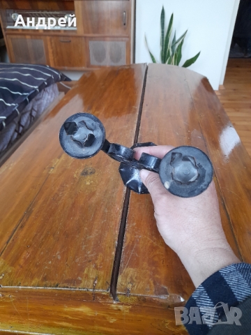 Стар свещник #4, снимка 4 - Антикварни и старинни предмети - 36047329