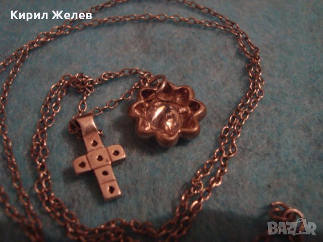 СРЕБЪРНО КРЪСТЧЕ и МЕДАЛЬОН с ЦИРКОНИ и СРЕБЪРНА ВЕРИЖКА СРЕБРО 925 ФИНО БИЖУ КОЛИЕ 25905, снимка 13 - Колиета, медальони, синджири - 35719226