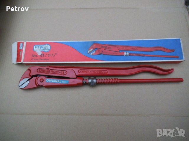 VBW Germany - 1 1/2" ЧИСТО НОВ, ВИСОКОКАЧЕСТВЕН / PROFI Тръбен Ключ / ORIGINAL VBW Made in Germany! 