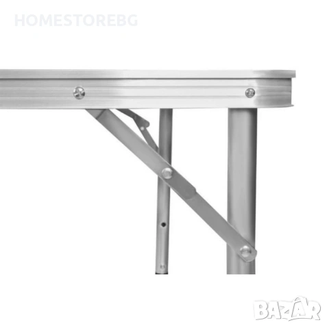 Комплект сгъваема алуминиева маса с 4 стола – идеален за къмпинг, двор и почивка, снимка 2 - Маси - 53085470