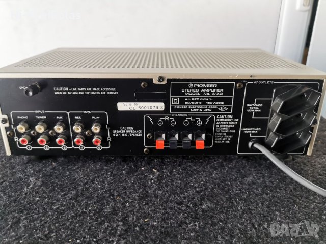  стерео усилвател PIONEER A-X3, снимка 5 - Ресийвъри, усилватели, смесителни пултове - 41781964