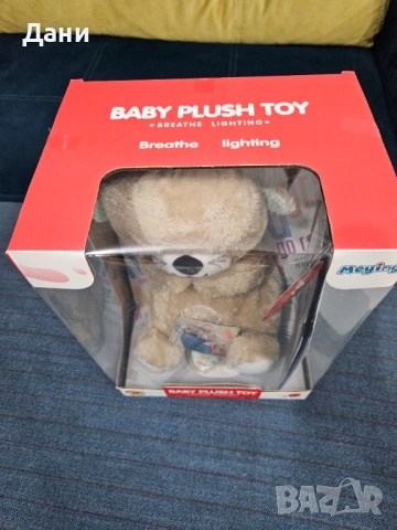 Чисто НОВА Дишаща плюшена играчка Chipolino с музика и светлина, видра, снимка 12 - Музикални играчки - 53699903