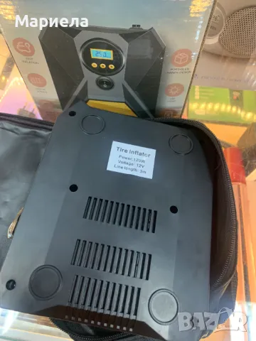Автомобилен компресор BYONDSELF, С LED светлина, 12V, 120W, 10 bar/150 PSI, 3м, 15х17.8cм, Черен, снимка 5 - Аксесоари и консумативи - 47937621