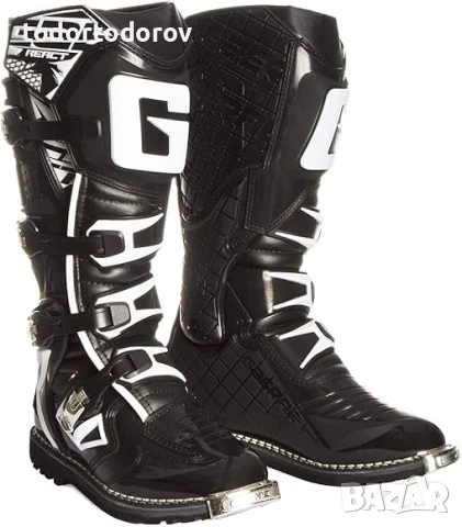 ТОП ЦЕНА Мотокрос Ботуши Gaerne G-REACT EVO Черни,номер 46, снимка 1
