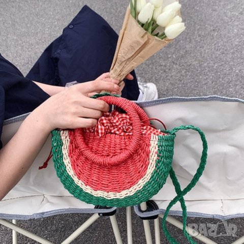 Плетена чантичка Watermelon, снимка 14 - Чанти - 41477438