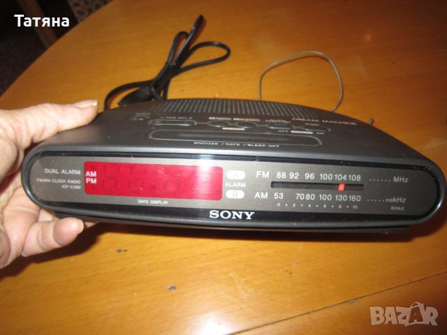 Детски  будилник и  радиочасовник SONY, снимка 5 - Прибори, съдове, шишета и биберони - 35544078