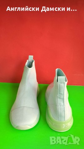 Английски дамски кецове тип чорап-RIVER ISLAND, снимка 5 - Кецове - 40269328
