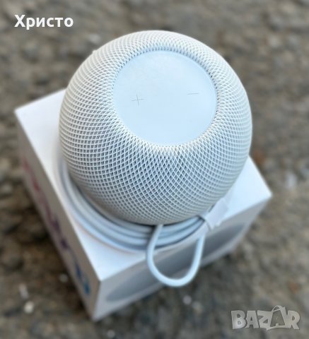 НОВО!!! Преносима тонколона Apple HomePod Mini, Bluetooth, Бял , снимка 2 - Bluetooth тонколони - 40131669