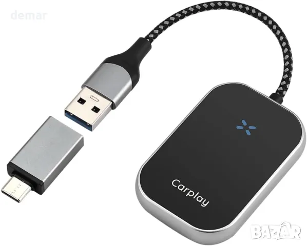 Безжичен адаптер Carplay, безжичен адаптер Plug and Play Android Auto, 5,8 GHz WiFi, снимка 8 - Аксесоари и консумативи - 48990084