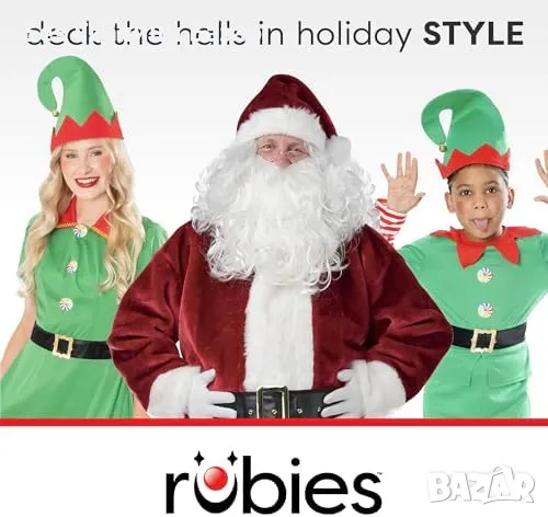 Нова Забавна детска рокля "Елф" – перфектна за коледни партита за деца, снимка 3 - Други - 48620317