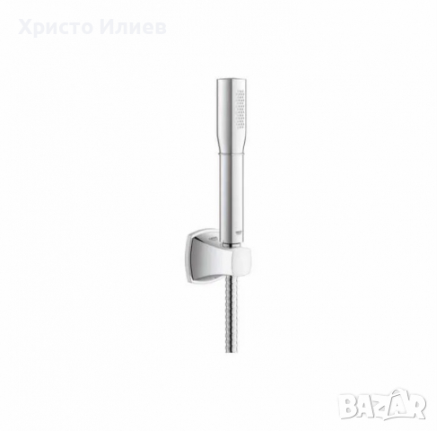 GROHE Grandera Stick  Луксозен Ръчен Душ Слушалка Стенен Държач Шлаух , снимка 7 - Други стоки за дома - 36451065