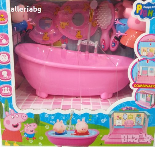 Комплект с вана на Прасето Пепа (Peppa Pig)