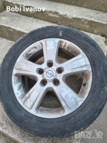 продавам 4 бр.лети джанти с гуми за Опел Зафира А.16 цола