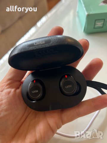 Блутут слушалки Bluetooth Stereo Headset UiiSii TW60 , Черни, снимка 3 - Слушалки, hands-free - 42090644