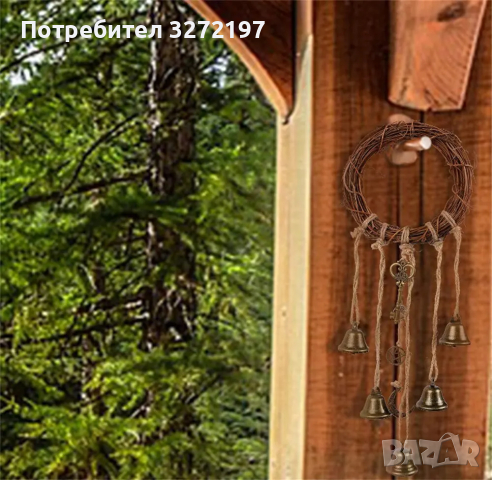 Домашен декор Венец Ръчно изработени магически камбани за позитивност и богатство, снимка 6 - Декорация за дома - 44763928