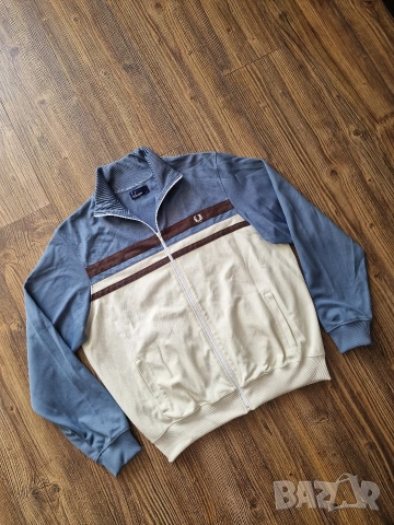 Страхотен мъжки суитчър горнище FRED PERRY размер L, снимка 2 - Спортни дрехи, екипи - 53780128