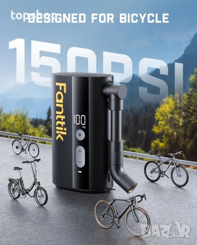 Чисто нова, тествана мини помпа за велосипед Fanttik X9 Ace, 32s бързонадуваща се помпа за велосипед, снимка 7 - Части за велосипеди - 51636298