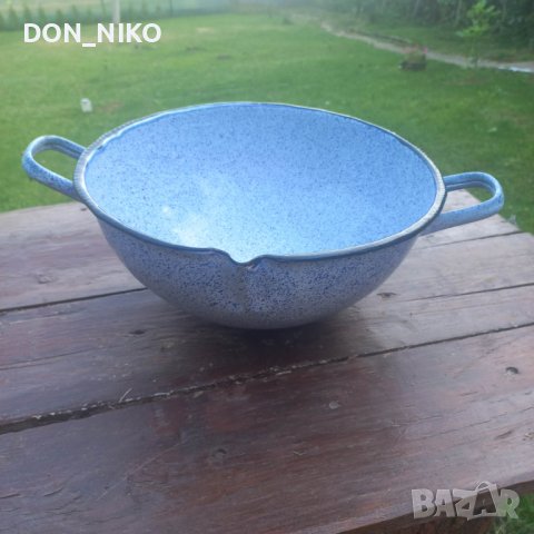 Емайлиран овален съд 