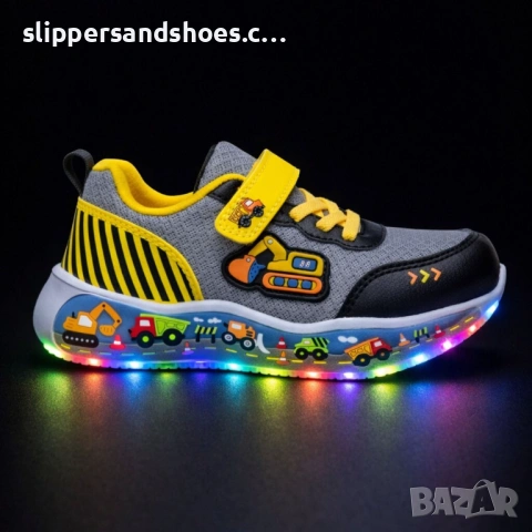 Детски светещи маратонки с LED подметка 25/30, снимка 2 - Детски маратонки - 53746104